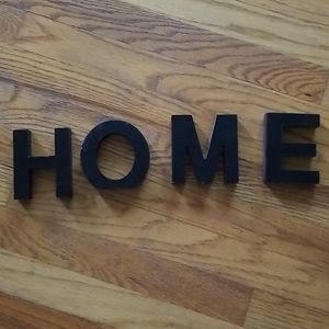 Letters that spell HOME